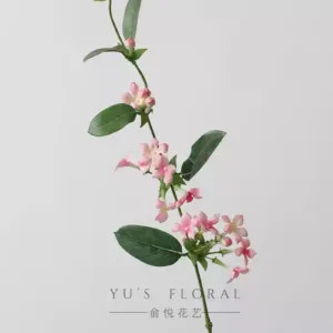 Simulated flowers, garlic flowers, purple grass flowers, niche flowers, home decoration, floral landscaping, photography props, fake flowers, foreign trade - Vine pink