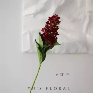 Artificial flowers, pagoda hydrangeas, photography props, home flower arrangements, single artificial flowers, soft landscaping, photography props - red
