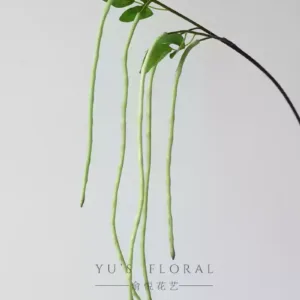 Simulated vegetable long beans and cowpeas wedding floral linear flowers niche light luxury home decoration photography props - green