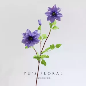artificial flower natalie clematis home decoration light purple home decoration placement photography props - Purple
