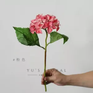 Simulated flower mint hydrangea apple green light floral soft furnishings photography props space flowers foreign trade tail goods - pink