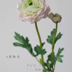 Artificial flowers, ranunculus, peony, florist landscaping, soft furnishings, foreign trade final order goods, small quantity - light pink