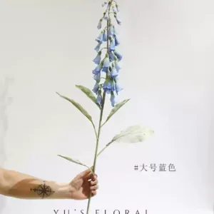 Artificial flowers, foxgloves, linear flowers, single artificial flowers, home decoration, soft decoration, photography props - large blue