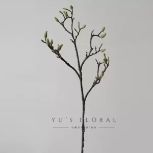 Simulated magnolia branch woody plant single branch fake flower home floral interior decoration photography props soft decoration high-end - magnolia branch