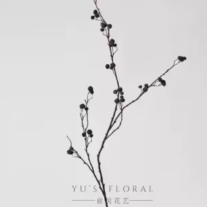 Simulated fruit dry rose fruit autumn and winter flowers lonely wind home decoration photography props niche black - black