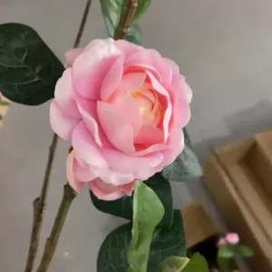 Artificial Flowers Camellia Chinese Style Artificial Flowers Interior Home Decoration Space Furnishings Ornaments Photography Props - Flower bud style-water pink