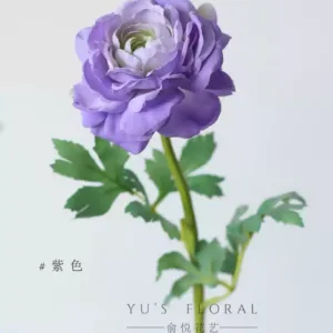 Artificial flower single-headed ranunculus peony home decoration floral photography props furnishings - Purple