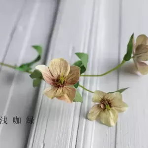 Simulated flower rabbit sunflower retro anchovy ginger yellow single artificial flower placement floral home decoration photography props - light brown