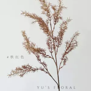 Simulated leaf material, thousand layers of gold, autumn leaf material, flower arrangement and materials, hotel lobby decoration, floral arrangement and landscaping, with a high-end feel - autumn red