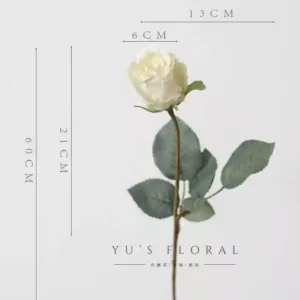 Artificial flowers, mesh fabric material, European flower arrangements, silk flowers, retro colors, home decoration, photography props - Flower Guduo-withered white color