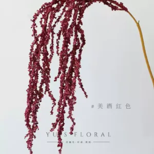 Artificial flowers, soft silk lines, flower materials, floral landscaping space, wedding hall furnishings, beautiful soft furnishings, photography props - Wine red