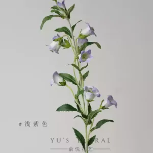 Simulated flower bellflower purple pink spring flower soft style indoor home decoration floral photography props - light purple