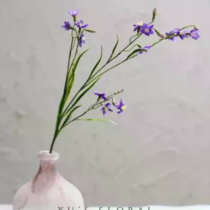 Artificial flowers, leek, single artificial flowers, indoor home decoration, linear floral art, photography props, soft furnishing display - Purple without vase
